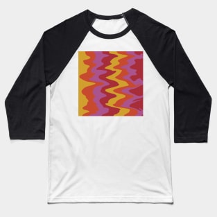 Jagged Fire Stripes Baseball T-Shirt